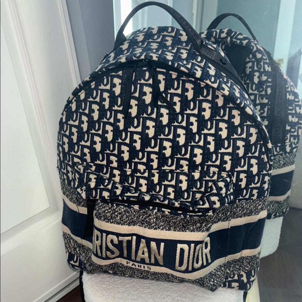 Dior Black and Cream Men's Backpack